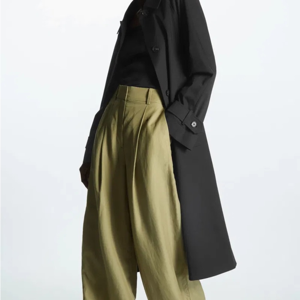 Regular-Fit Twill Trench Coat